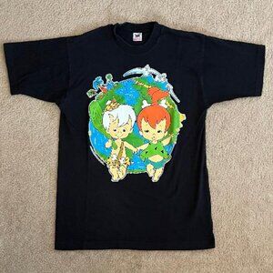 Vintage Hanna-Barbera Flintstones Pebbles and Bam Bam Tee-shirt